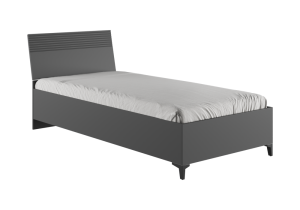 Кровать Ника 90х200 с основанием дсп эйхория QR-17 / графит