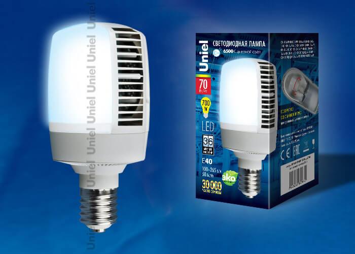 Лампа светодиодная Uniel E40 70W 6500K матовая LED-M105-70W/DW/E40/FR ALV02WH UL-00001812 В наличии, Производитель:Uniel, Тип: Светодиодные, Артикул: LED-M105-70W/DW/E40/FR ALV02WH Доставка по РФ, актуальные цены и остатки, интернет-магазин Торгостров