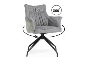 Стул на металлокаркасе Kaser 360 крутящийся grey / black