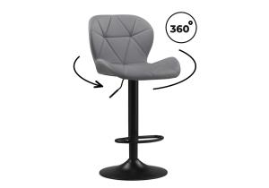 Барный стул Trio light gray / black