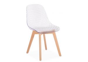 Пластиковый стул Vart clear / wood