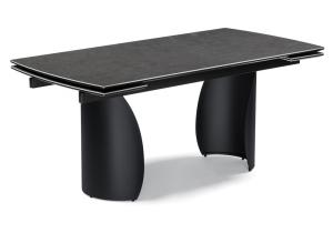Керамический стол Готланд 180(240)х90х79 ink gray / черный