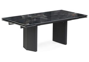 Керамический стол Монерон 200(260)х100х77 black paradise / черный