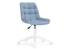Офисное кресло Честер голубой (velutto 47 ) / белый