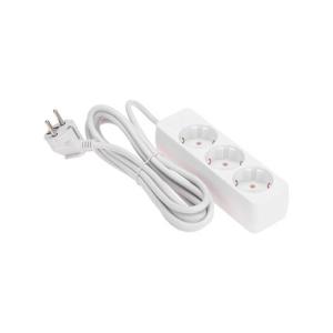 Удлинитель 3 гнезда, 3м, 3х0,75мм?, с/з, белый PROconnect 13-4209