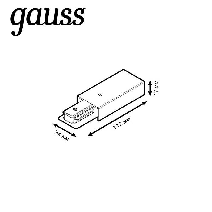 Адаптер питания Gauss TR114 за 289 ₽ в наличии с доставкой по России. Комплектующие для трековых систем. Интернет-магазин каталог товаров актуальные цены и остатки