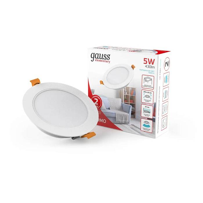 Встраиваемый светильник Gauss Elementary Downlight 9100420205 Встраиваемый светильник Gauss Elementary Downlight 9100420205 за 345 ₽ в наличии с доставкой по России. Светильники downlight. Интернет-магазин каталог товаров актуальные цены и остатки