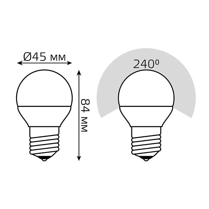 Купить Лампа светодиодная диммируемая Gauss E27 7W 6500K матовая 105102307-D за 319 ₽ в наличии с доставкой по России. Интернет-магазин каталог товаров