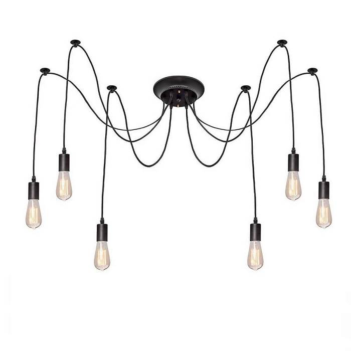 Подвесная люстра Loft IT Spider Loft1162/6 В наличии, Производитель:Loft IT, Тип: Подвесные, Артикул: LOFT1162/6 Доставка по РФ, актуальные цены и остатки, интернет-магазин Торгостров