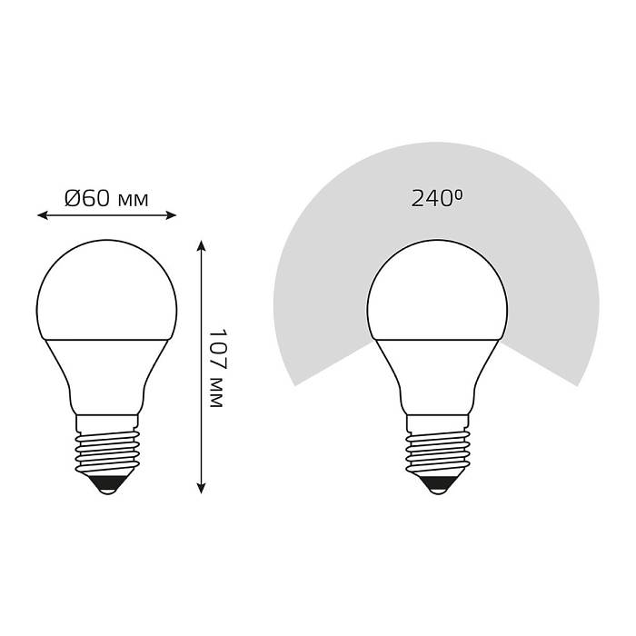 Лампа светодиодная Gauss E27 7W 3000K матовая 102502107 В наличии, Производитель:Gauss, Тип: Светодиодные, Артикул: 102502107 Доставка по РФ, актуальные цены и остатки, интернет-магазин Торгостров