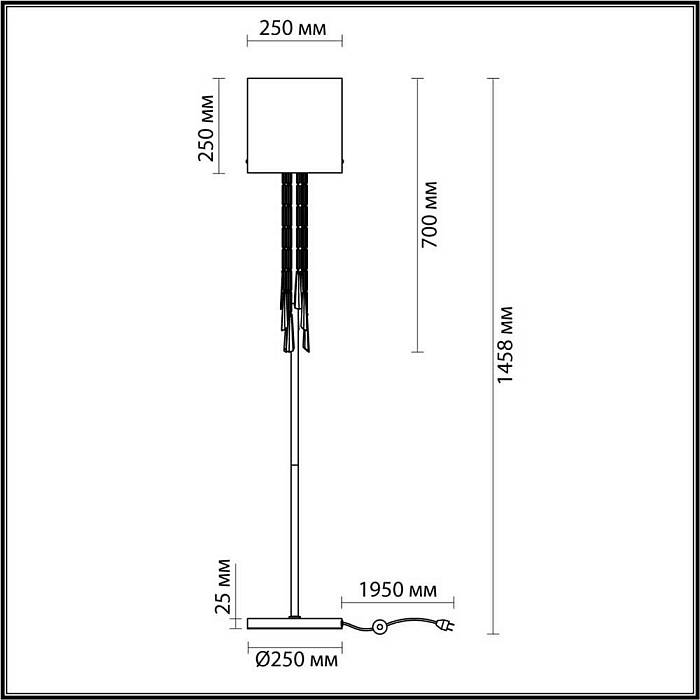Торшер Odeon Light Exclusive Nicole 4890/1F В наличии, Производитель:Odeon Light, Тип: С 1 плафоном, Артикул: 4890/1F Доставка по РФ, актуальные цены и остатки, интернет-магазин Торгостров