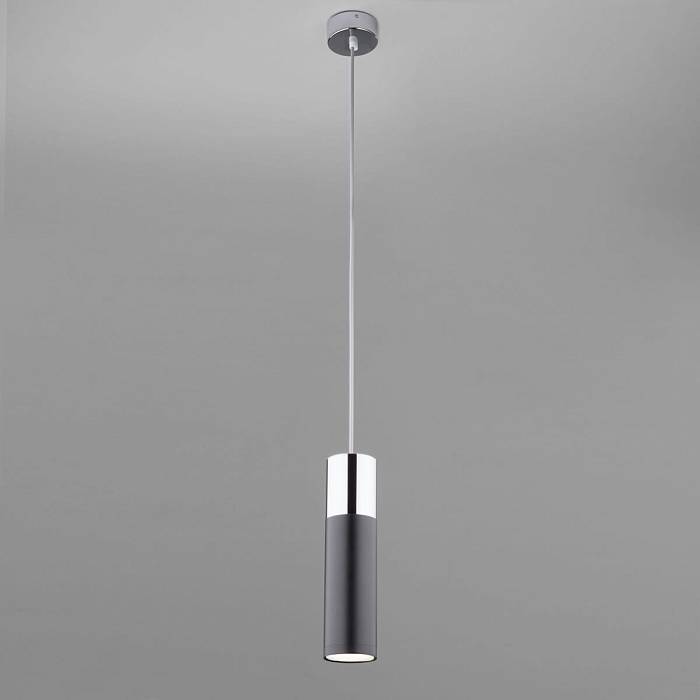 Подвесной светильник Eurosvet 50135/1 LED хром/черный В наличии, Производитель:Eurosvet, Тип: Подвесные, Артикул: 00000084443 Доставка по РФ, актуальные цены и остатки, интернет-магазин Торгостров