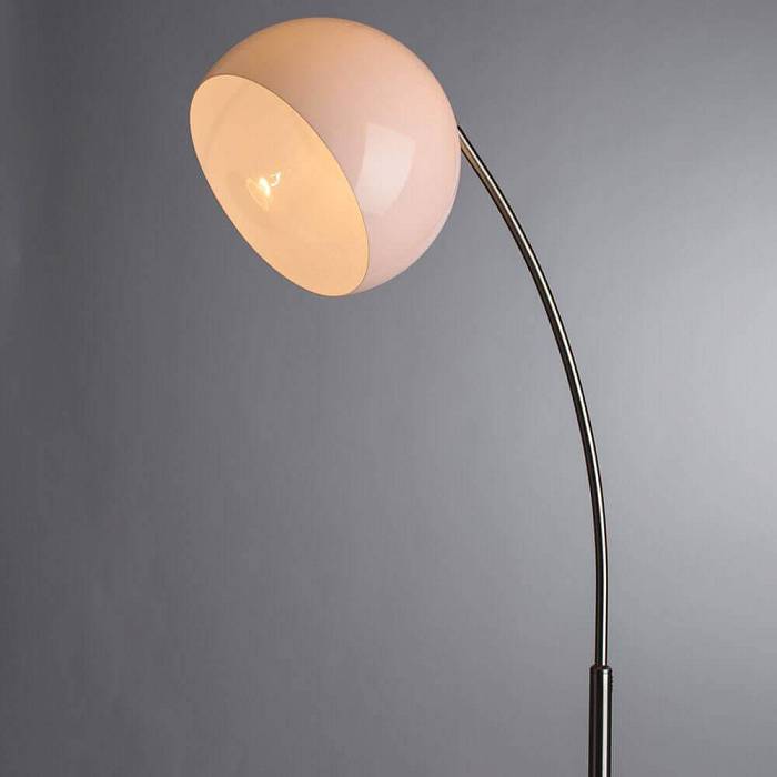 Торшер Arte Lamp Goliath A5822PN-1SS В наличии, Производитель:Arte Lamp, Тип: Изогнутые, Артикул: A5822PN-1SS Доставка по РФ, актуальные цены и остатки, интернет-магазин Торгостров