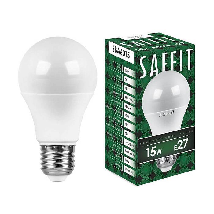 Лампа светодиодная Saffit E27 15W 6400K Шар Матовая SBA6015 55012 В наличии, Производитель:Saffit, Тип: Светодиодные, Артикул: 55012 Доставка по РФ, актуальные цены и остатки, интернет-магазин Торгостров