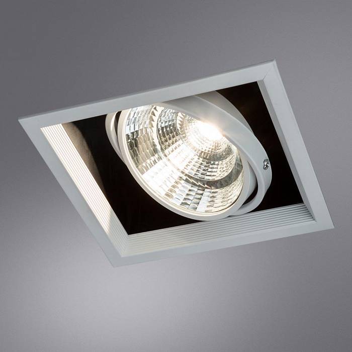 Встраиваемый светодиодный светильник Arte Lamp Merga A8450PL-1WH за 3 160 ₽ в наличии с доставкой по России. Карданные светильники. Интернет-магазин каталог товаров актуальные цены и остатки