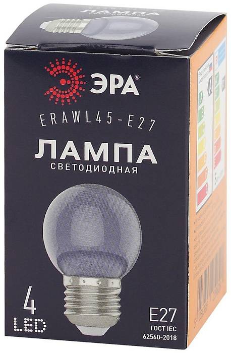 Купить Лампа светодиодная ЭРА E27 1W 3000K прозрачная ERAWL45-E27 Б0049572 за 68 ₽ в наличии с доставкой по России. Интернет-магазин каталог товаров