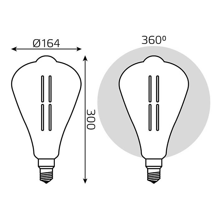 Купить Лампа светодиодная филаментная Gauss E27 6W 4000K серая 157802205 за 899 ₽ в наличии с доставкой по России. Интернет-магазин каталог товаров