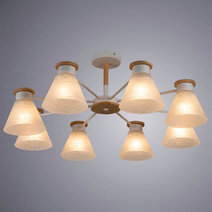Потолочная люстра Arte Lamp Tyler A1031PL-8WH В наличии, Производитель:Arte Lamp, Тип: Люстры на штанге, Артикул: A1031PL-8WH Доставка по РФ, актуальные цены и остатки, интернет-магазин Торгостров