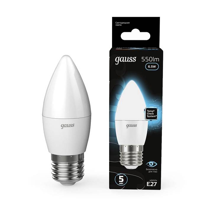 Лампа светодиодная Gauss E27 6.5W 4100К матовая 103102207 В наличии, Производитель:Gauss, Тип: Светодиодные, Артикул: 103102207 Доставка по РФ, актуальные цены и остатки, интернет-магазин Торгостров