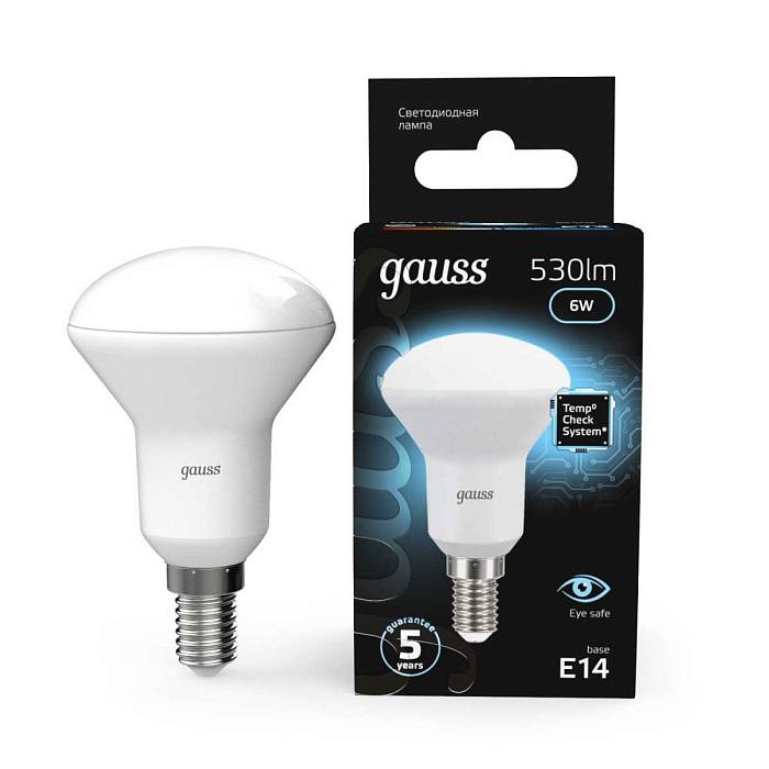 Лампа светодиодная рефлекторная Gauss E14 6W 4100K матовая 106001206 В наличии, Производитель:Gauss, Тип: Светодиодные, Артикул: 106001206 Доставка по РФ, актуальные цены и остатки, интернет-магазин Торгостров