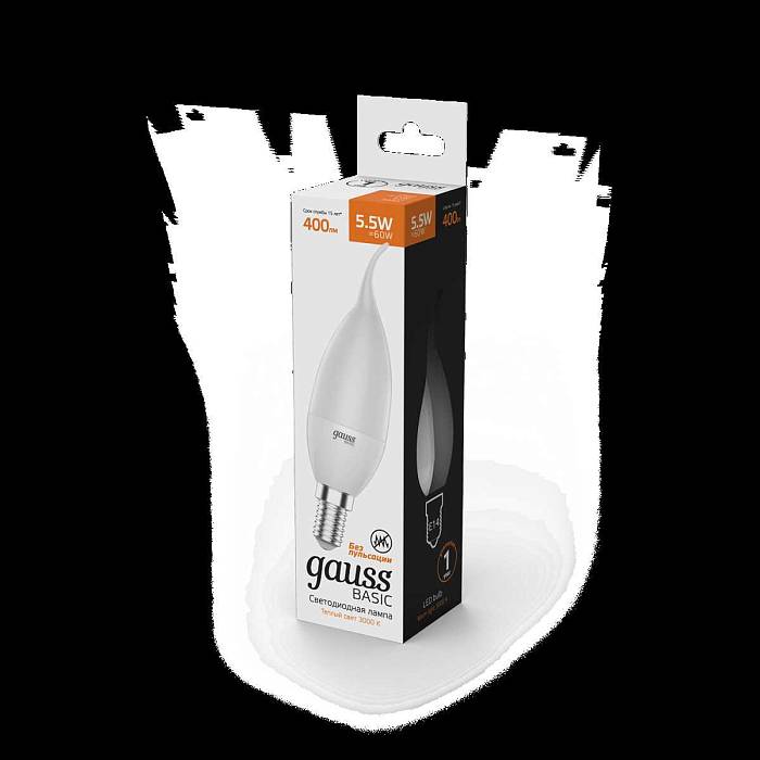 Лампа светодиодная Gauss E14 5,5W 3000К матовая 1034116 В наличии, Производитель:Gauss, Тип: Светодиодные, Артикул: 1034116 Доставка по РФ, актуальные цены и остатки, интернет-магазин Торгостров