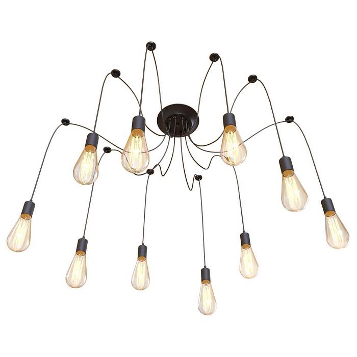 Подвесная люстра Loft IT Spider Loft1162/10 В наличии, Производитель:Loft IT, Тип: Подвесные, Артикул: LOFT1162/10 Доставка по РФ, актуальные цены и остатки, интернет-магазин Торгостров