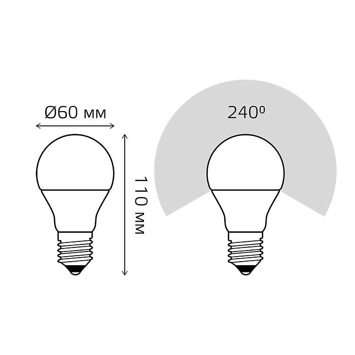 Купить Лампа светодиодная Gauss E27 10W 6500K матовая 23230 за 113 ₽ в наличии с доставкой по России. Интернет-магазин каталог товаров