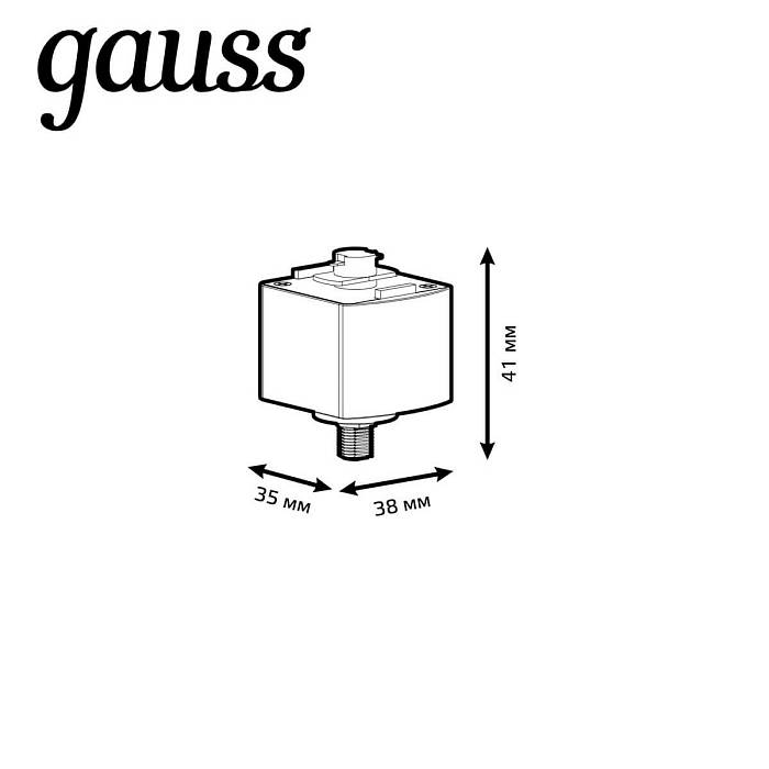 Адаптер Gauss TR123 за 289 ₽ в наличии с доставкой по России. Комплектующие для трековых систем. Интернет-магазин каталог товаров актуальные цены и остатки