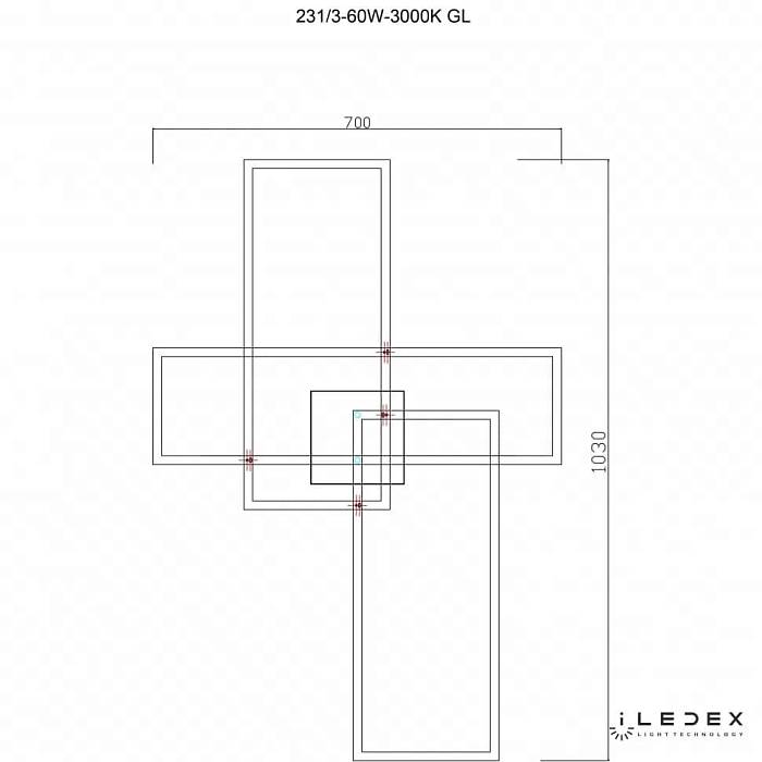  В наличии, Производитель:iLedex, Тип: Потолочные, Артикул: 231/3-60W-3000K GL Доставка по РФ, актуальные цены и остатки, интернет-магазин Торгостров