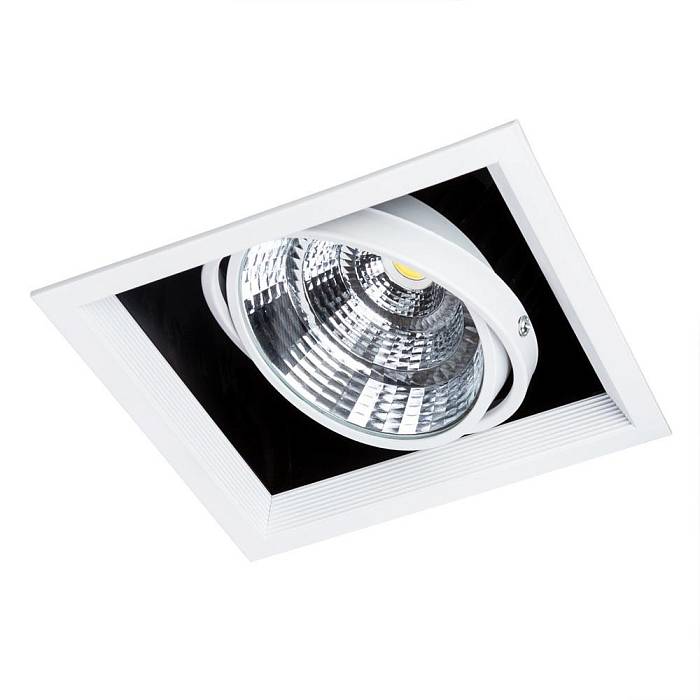 Встраиваемый светодиодный светильник Arte Lamp Merga A8450PL-1WH за 3 160 ₽ в наличии с доставкой по России. Карданные светильники. Интернет-магазин каталог товаров актуальные цены и остатки