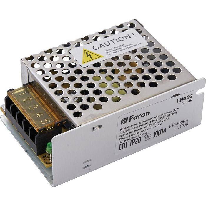 Блок питания для светодиодной ленты Feron LB002 12V 30W IP20 2,5A 41349 Блок питания для светодиодной ленты Feron LB002 12V 30W IP20 2,5A 41349 за 593 ₽ в наличии с доставкой по России. Блоки питания. Интернет-магазин каталог товаров актуальные цены и остатки