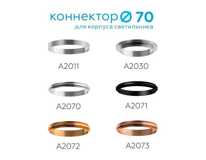 Коннектор декоративный Ambrella light DIY Spot A2071 В наличии, Производитель:Ambrella light, Тип: Кольца и рамки, Артикул: A2071 Доставка по РФ, актуальные цены и остатки, интернет-магазин Торгостров