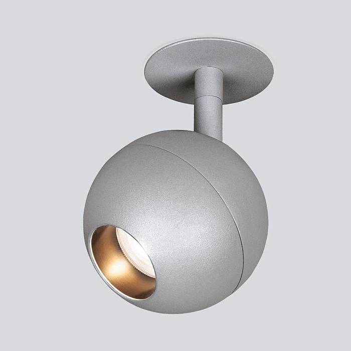 Встраиваемый светодиодный спот Elektrostandard Ball 9926 LED 12W 4200K серебро a053739 В наличии, Производитель:Elektrostandard, Тип: Встраиваемые споты, Артикул: a053739 Доставка по РФ, актуальные цены и остатки, интернет-магазин Торгостров
