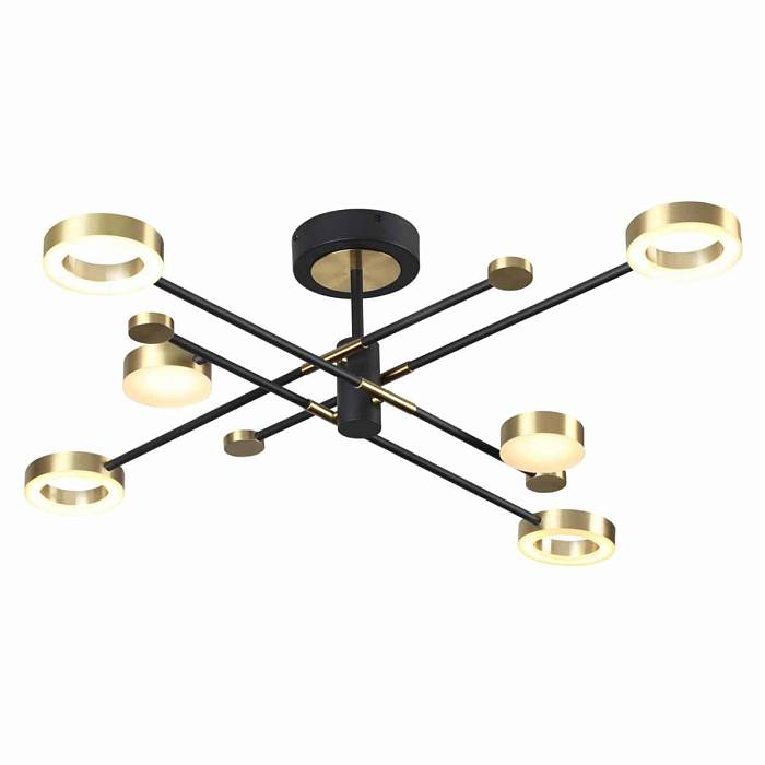 Потолочная светодиодная люстра Odeon Light Midcent Denzel 4321/55CL В наличии, Производитель:Odeon Light, Тип: Потолочные, Артикул: 4321/55CL Доставка по РФ, актуальные цены и остатки, интернет-магазин Торгостров
