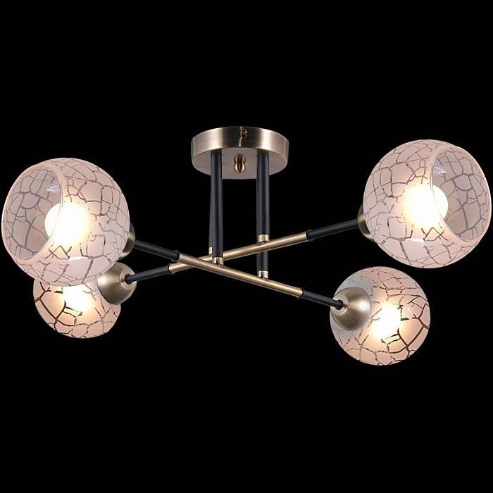  В наличии, Производитель:Illumico, Тип: Потолочные, Артикул: IL9573-4CSQ-79 BK AB Доставка по РФ, актуальные цены и остатки, интернет-магазин Торгостров