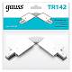 Коннектор гибкий Gauss TR142 за 695 ₽ в наличии с доставкой по России. Комплектующие для трековых систем. Интернет-магазин каталог товаров актуальные цены и остатки