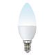 В наличии, Производитель:Uniel, Тип: Светодиодные, Артикул: LED-C37-6W/NW/E14/FR/MB PLM11WH Доставка по РФ, актуальные цены и остатки, интернет-магазин Торгостров