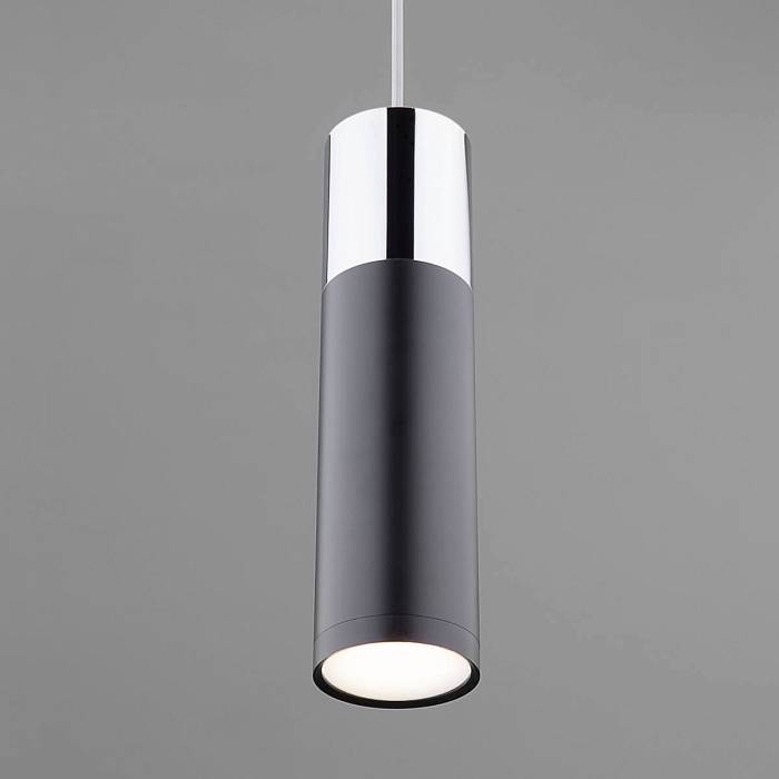 Подвесной светильник Eurosvet 50135/1 LED хром/черный В наличии, Производитель:Eurosvet, Тип: Подвесные, Артикул: 00000084443 Доставка по РФ, актуальные цены и остатки, интернет-магазин Торгостров