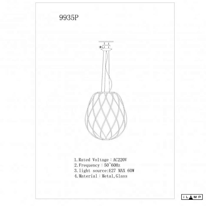 Подвесной светильник iLamp Cento 9935P/1-D300 CL В наличии, Производитель:iLamp, Тип: Подвесные, Артикул: 9935P/1-D300 CL Доставка по РФ, актуальные цены и остатки, интернет-магазин Торгостров