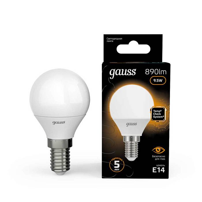 Лампа светодиодная Gauss E14 9.5W 3000K матовая 105101110 В наличии, Производитель:Gauss, Тип: Светодиодные, Артикул: 105101110 Доставка по РФ, актуальные цены и остатки, интернет-магазин Торгостров