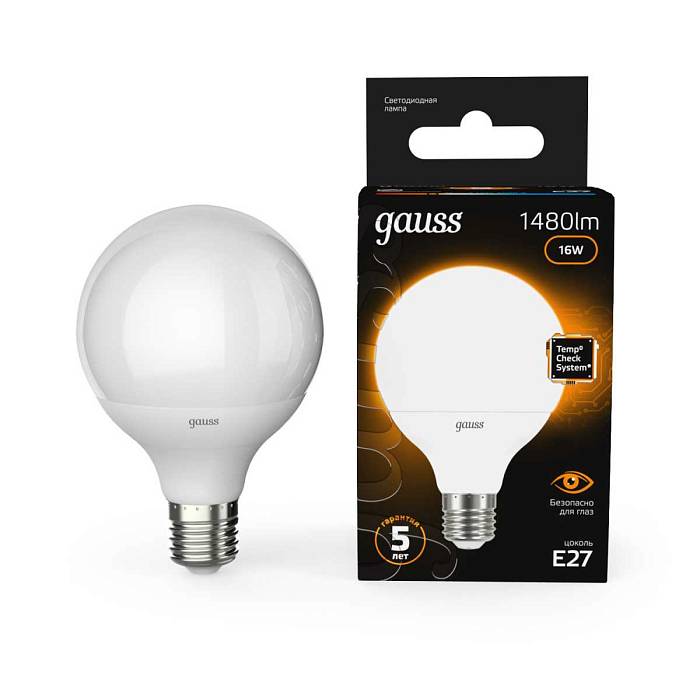 Лампа светодиодная Gauss E27 16W 3000K матовая 105102116 В наличии, Производитель:Gauss, Тип: Светодиодные, Артикул: 105102116 Доставка по РФ, актуальные цены и остатки, интернет-магазин Торгостров