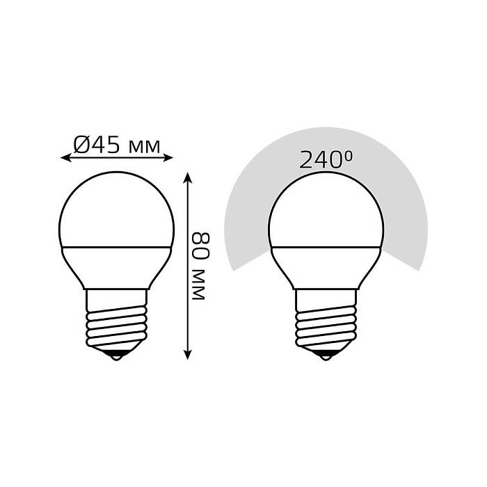 Купить Лампа светодиодная диммируемая Gauss E27 7W 6500K матовая 105102307-S за 145 ₽ в наличии с доставкой по России. Интернет-магазин каталог товаров