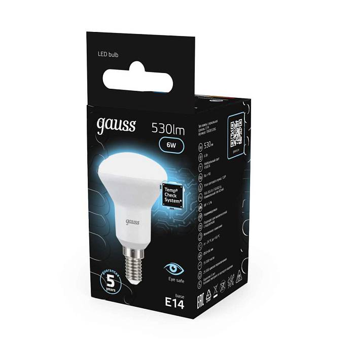 Лампа светодиодная рефлекторная Gauss E14 6W 4100K матовая 106001206 В наличии, Производитель:Gauss, Тип: Светодиодные, Артикул: 106001206 Доставка по РФ, актуальные цены и остатки, интернет-магазин Торгостров