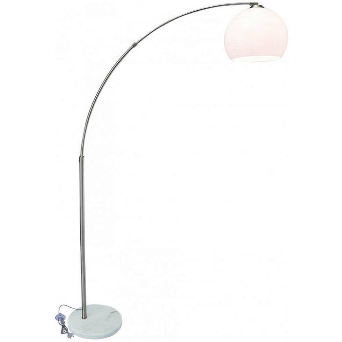 Торшер Arte Lamp Goliath A5822PN-1SS В наличии, Производитель:Arte Lamp, Тип: Изогнутые, Артикул: A5822PN-1SS Доставка по РФ, актуальные цены и остатки, интернет-магазин Торгостров