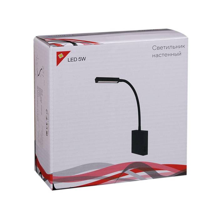  В наличии, Производитель:Reluce, Тип: Гибкие бра, Артикул: 86205-9.2-001MN LED5W BK Доставка по РФ, актуальные цены и остатки, интернет-магазин Торгостров