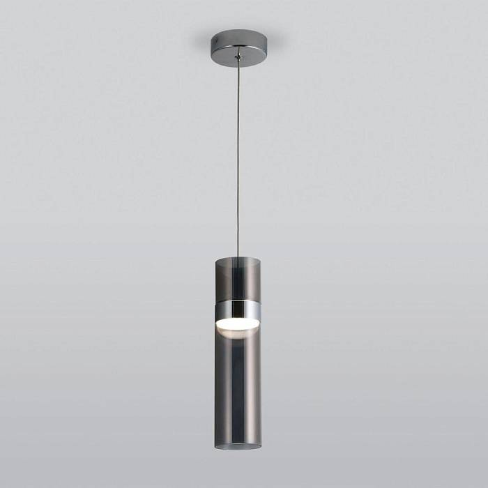 Подвесной светодиодный светильник Eurosvet Lumen 50244/1 Led хром/дымчатый В наличии, Производитель:Eurosvet, Тип: Подвесные, Артикул: a061289 Доставка по РФ, актуальные цены и остатки, интернет-магазин Торгостров