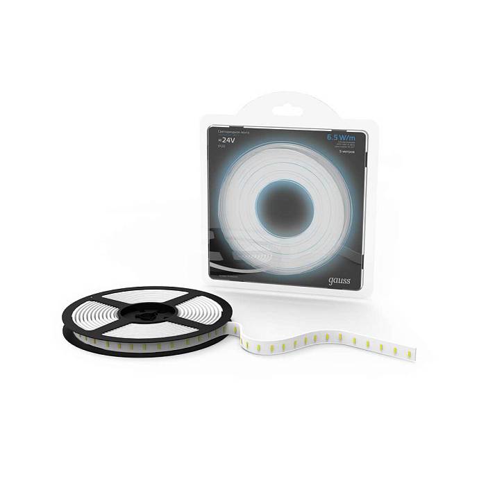 Светодиодная лента Gauss 6,5W/m 120LED/m 2835SMD холодный белый 5M 312000265 Светодиодная лента Gauss 6,5W/m 120LED/m 2835SMD холодный белый 5M 312000265 за 1 099 ₽ в наличии с доставкой по России. Светодиодные ленты. Интернет-магазин каталог товаров актуальные цены и остатки