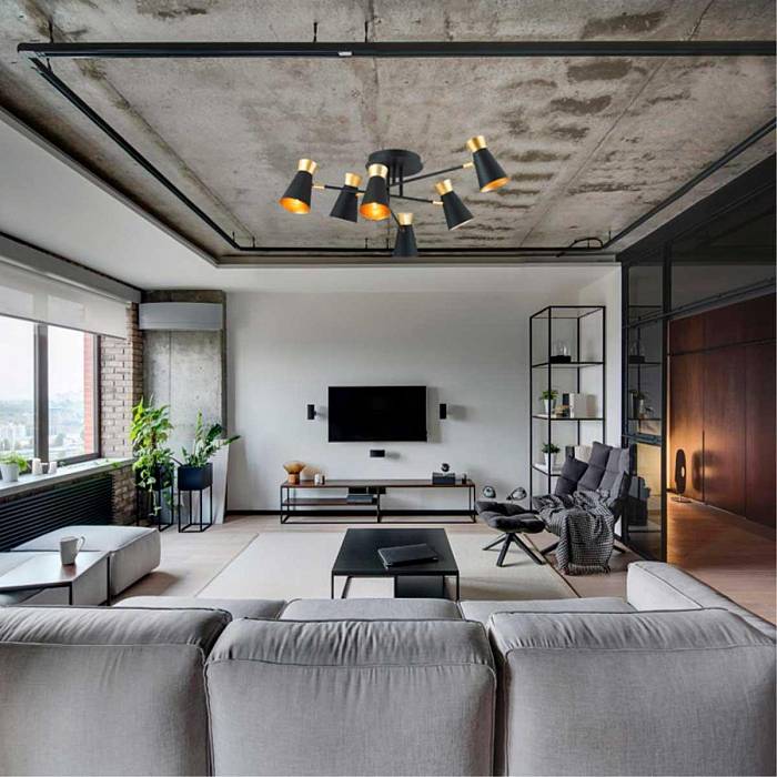 Потолочная люстра Lumion Lofti Liam 3790/6C В наличии, Производитель:Lumion, Тип: Люстры на штанге, Артикул: 3790/6C Доставка по РФ, актуальные цены и остатки, интернет-магазин Торгостров