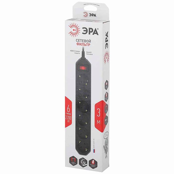 Сетевой фильтр ЭРА USF-6es-3m-B-Box Б0037263 Сетевой фильтр ЭРА USF-6es-3m-B-Box Б0037263 за 905 ₽ в наличии с доставкой по России. Удлинители и сетевые фильтры. Интернет-магазин каталог товаров актуальные цены и остатки