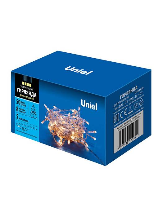 В наличии, Производитель:Uniel, Тип: Гирлянды, Артикул: ULD-S0500-050/DTA Warm White IP20 Доставка по РФ, актуальные цены и остатки, интернет-магазин Торгостров